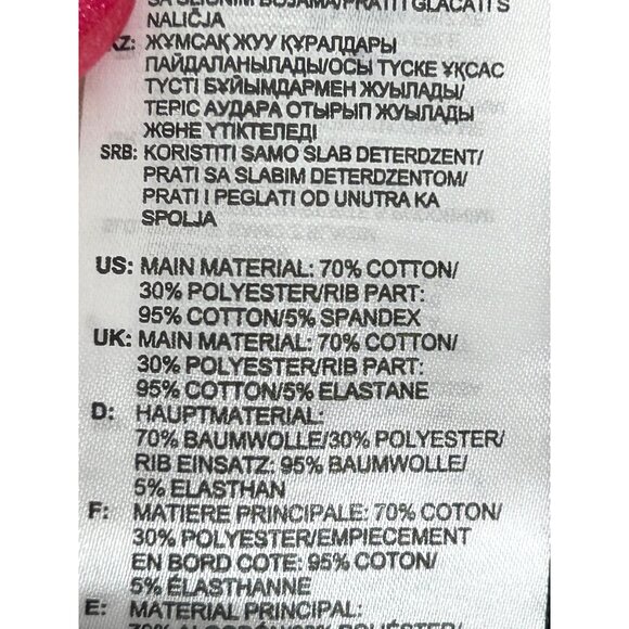 Adidas x Peloton Women’s Cropped Hoodie Black Logos Graphic Sweatshirt H48722 - Picture 9 of 14